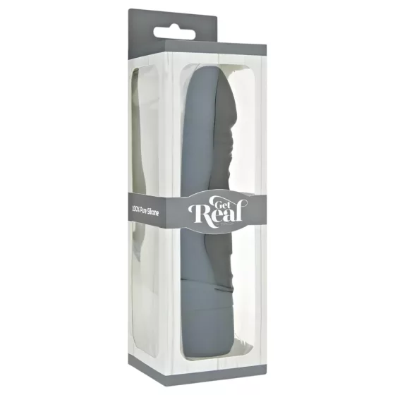 Get Real - realistický vibrátor - čierny silikón