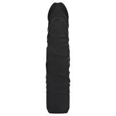 Get Real - realistický vibrátor - čierny silikón