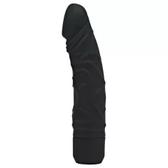 Get Real - realistický vibrátor - čierny silikón