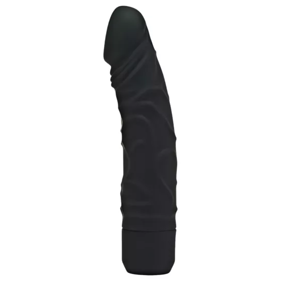 Get Real - realistický vibrátor - čierny silikón