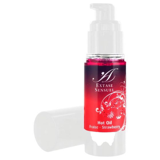 Extase Sensuel - hrejivý masážny olej - jahoda (30ml)