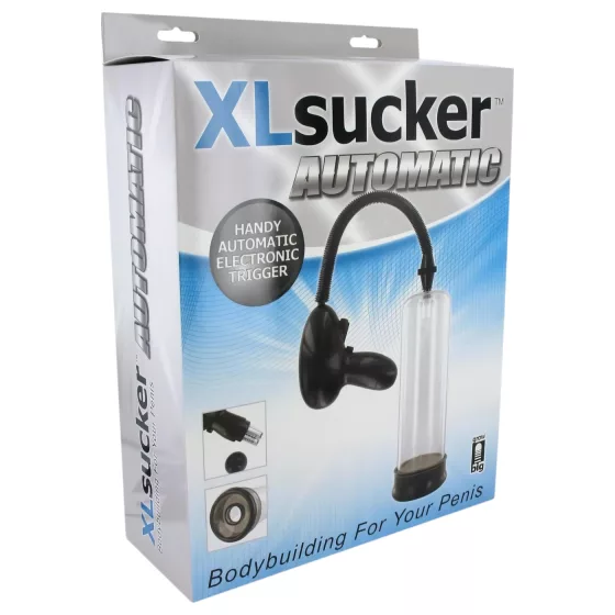 XLSUCKER - automatická vákuová pumpa na potenciu a penis (priehľadná)