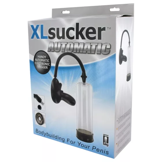 XLSUCKER - automatická vákuová pumpa na potenciu a penis (priehľadná)