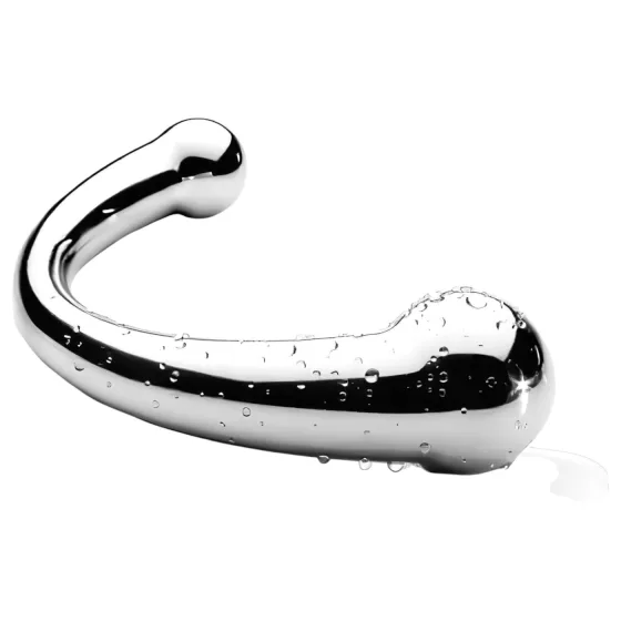 NJOY Pure Wand - análny háčik dildo (strieborné)