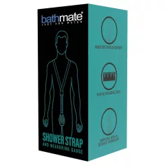   Bathmate Shower Strap - držiak pumpy s meracím popruhom (čierny)