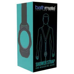   Bathmate Shower Strap - držiak pumpy s meracím popruhom (čierny)