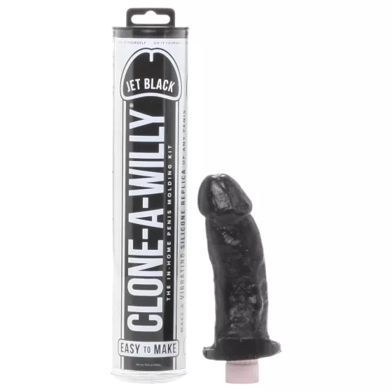 Clone-a-Willy - sada na odliatok penisu s vibrátorom - čierna