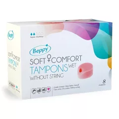   Beppy Soft bezšnúrový vlhký intímny špongiový tampón - 8 ks