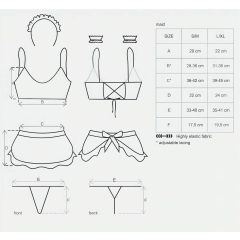 Obsessive Maid - upratovačka - kostým set (5 dielny)