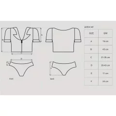 Obsessive - kostým policajtky - set - S/M