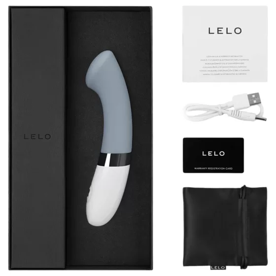 LELO Gigi 2 - vibrátor na bod G - silikón - sivý