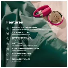 LELO - párový vibrátor - silikón - fialový