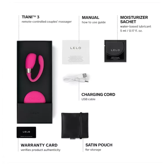 LELO Tiani 3 - párový vibrátor - silikón - ružový