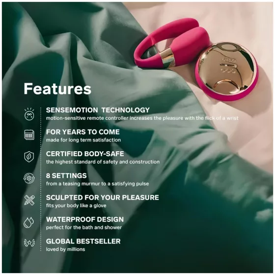 LELO Tiani 3 - párový vibrátor - silikón - ružový