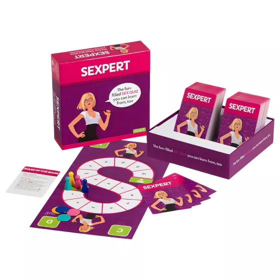 tease & please - Sexpert - zábavná spoločenská hra, sex kvíz (v anglickom jazyku)