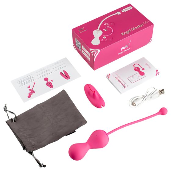 Magic Motion Kegel Master - inteligentné duo gejšiných guličiek (ružové)