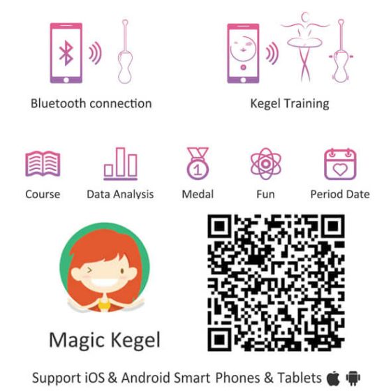 Magic Motion Kegel Master - dvojica inteligentných venušinych guličiek (fialová)