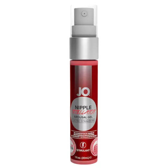 System JO - gél na bradavky - stimulačný - jahoda - 30ml