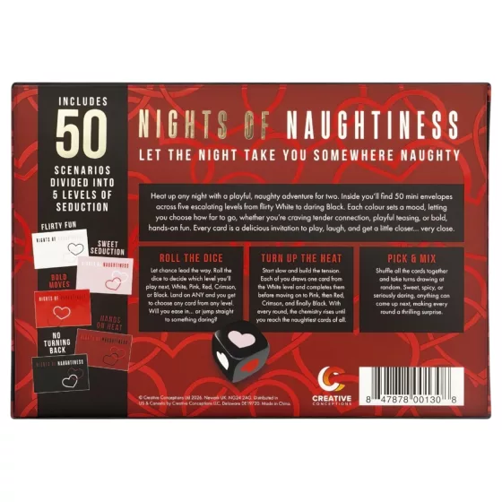 FIFTY NIGHTS OF NAUGHTINESS - erotická spoločenská hra - v angličtine