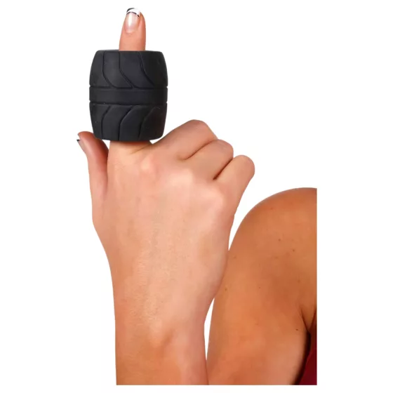 SilaSkin - erekčný krúžok a sťahovač semenníkov - čierny