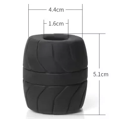   Perfect Fit - SilaSkin erekčný krúžok a ťahač mieška (biely)