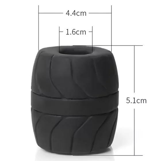 SilaSkin - erekčný krúžok a semenníkový ťahač - silikón biely