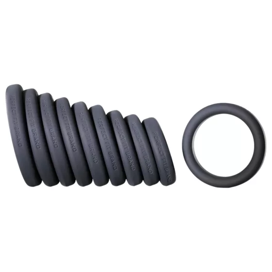 Play Zone - set na penis a semenníky - krúžky a natiahovače - 9 dielov