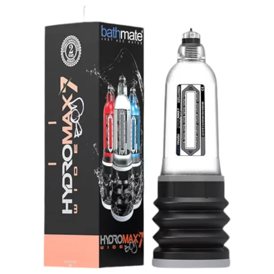 Bathmate Hydromax 7 Wide - vákuová pumpa na penis - hydraulická - priehľadná