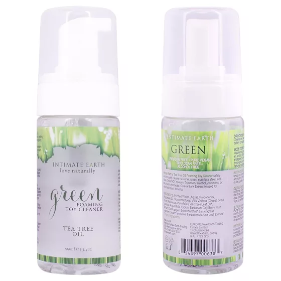 Intimate Earth Green Tee - dezinfekčný a čistiaci sprej (100 ml)