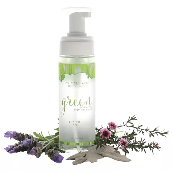 Intimate Earth Green Tee - dezinfekčný a čistiaci sprej (100 ml)