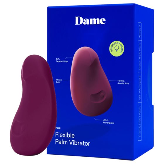 Dame Pom - fialový akumulátorový klitoris vibrátor