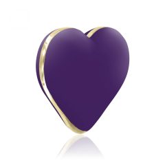RS Icons Heart - nabíjací vibrátor na klitoris (fialový)