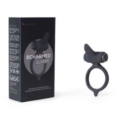   B SWISH Bcharmed Classic - vibračný krúžok na penis (čierny)