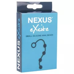   Nexus Excite - análny dildo s 4 guľôčkami - čierny - malý