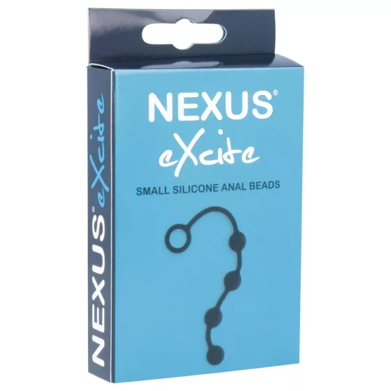 Nexus Excite - análny dildo s 4 guľôčkami - čierny - malý