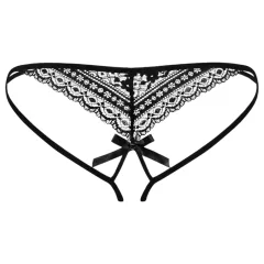 Obsessive - dámske tangá - dvojitý pásik - čierna