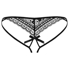 Obsessive - dámske tangá - dvojitý pásik - čierna
