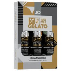  JO System Gelato - lubrikačný gél sada - ochutený - 3x30 ml