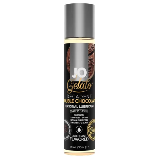 System JO - Gelato dvojitá čokoláda - jedlý, na vodnej báze založený lubrikačný gél (30 ml)