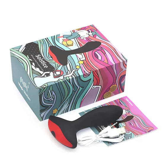 Magic Motion Solstice - vibrátor na prostatu - smart, akumulátor - čierny