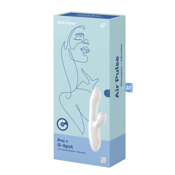 Satisfyer Pro+ G-spot - stimulátor klitorisu a vibrátor na bod G (biely)