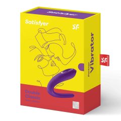   Satisfyer Double Classic - vodotesný párový vibrátor (fialový)