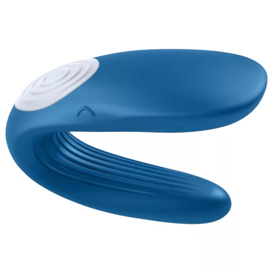 Satisfyer Double Whale - párový vibrátor s 2 motormi - modrý