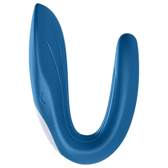 Satisfyer Double Whale - párový vibrátor s 2 motormi - modrý