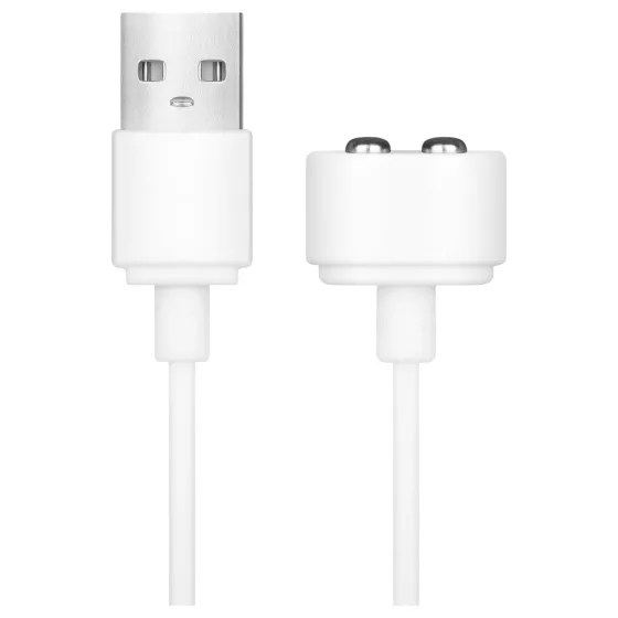 Satisfyer - magnetický USB nabíjací kábel - 2 ks - biely