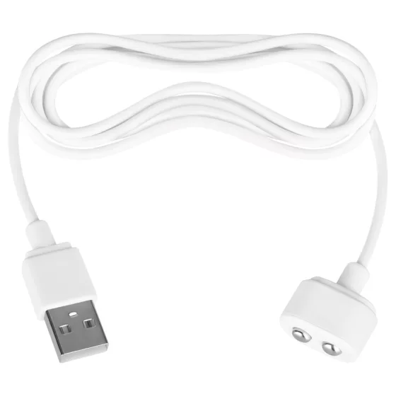 Satisfyer - magnetický USB nabíjací kábel - biely