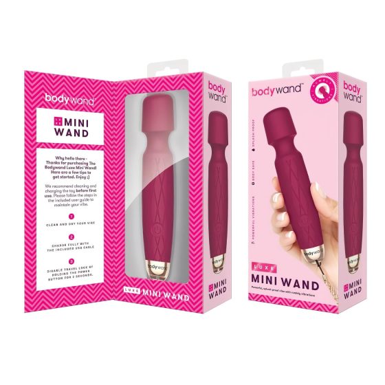 Bodywand Luxe - nabíjací mini masážny vibrátor (ružový)