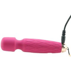   Bodywand Luxe - dobíjací mini masážny vibrátor (tmavo ružový)