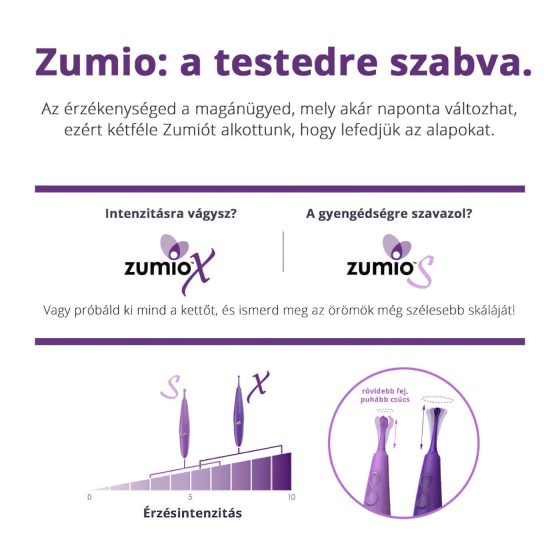 Zumio Soft - vibrátor na klitoris - nabíjateľný - fialový
