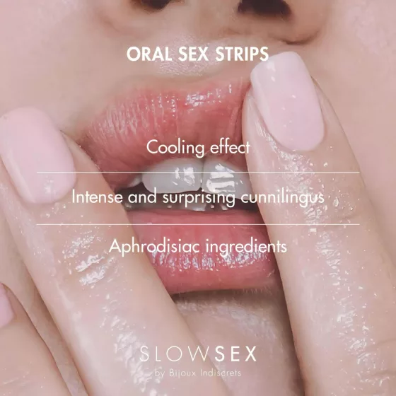 Slow Sex - jedlé plátky na orálny sex - mäta - 7 ks